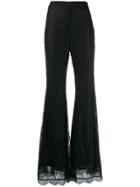 Amen High-waist Flared Trousers - Black