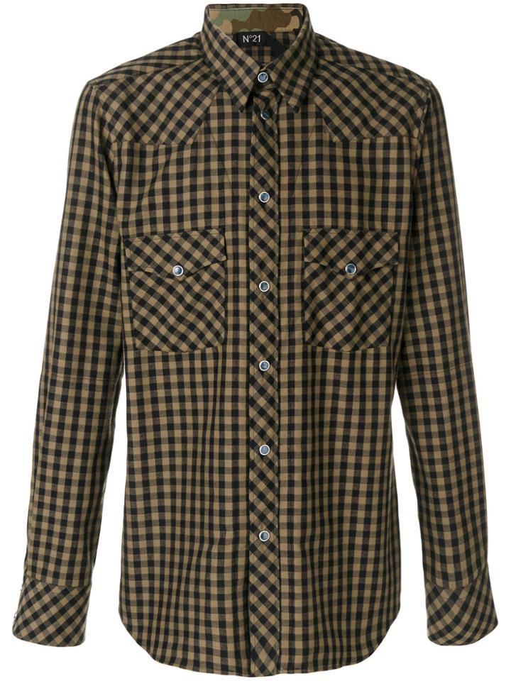 No21 Plaid Shirt - Black