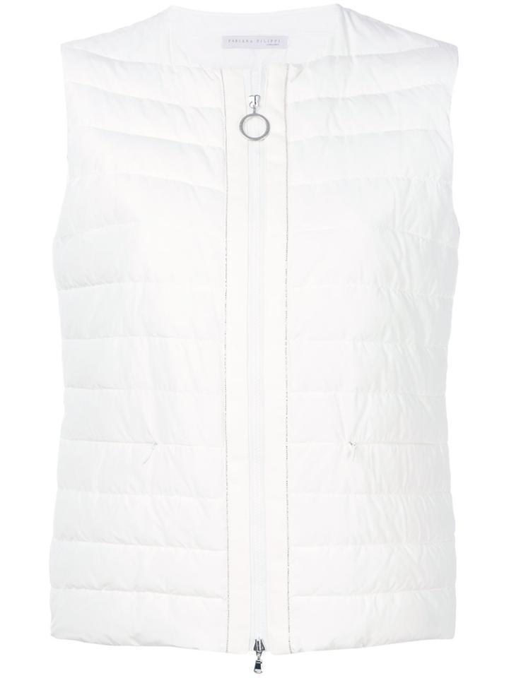 Fabiana Filippi Padded Vest - White