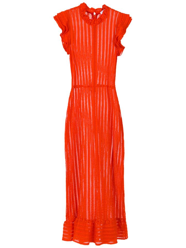Olympiah Islas Midi Knit Dress - Yellow & Orange