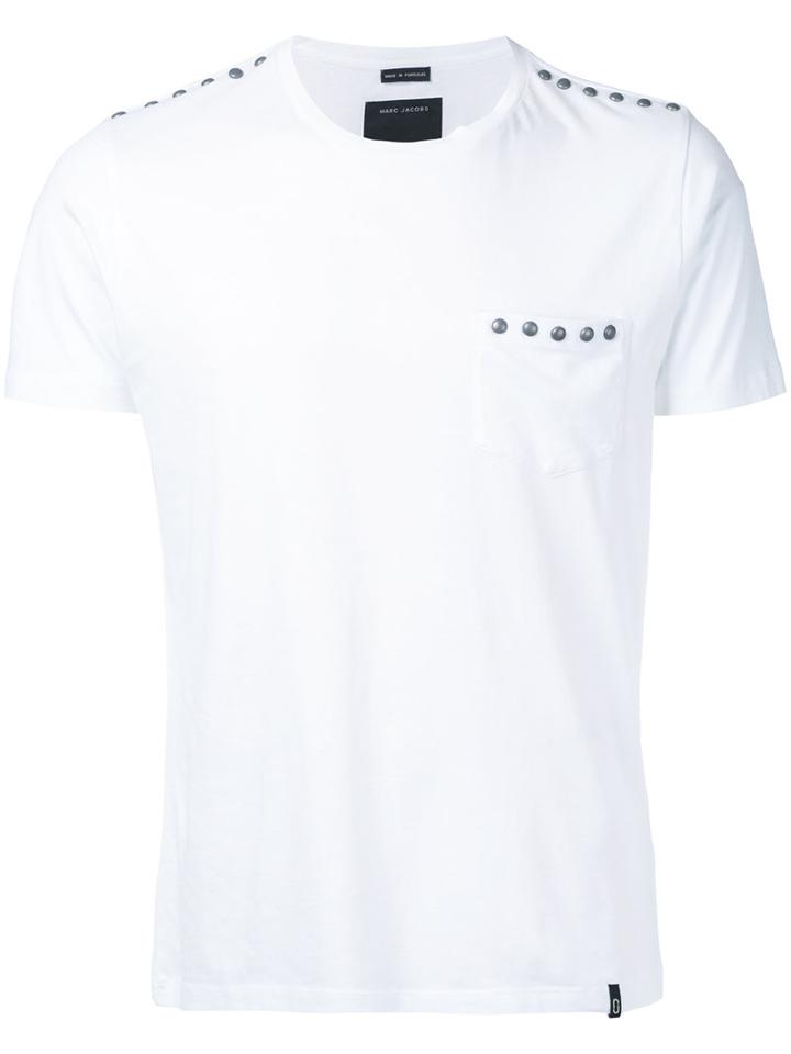 Marc Jacobs - Studded T-shirt - Men - Cotton - M, White, Cotton