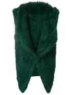 Yves Salomon Rabbit Fur Gilet - Green