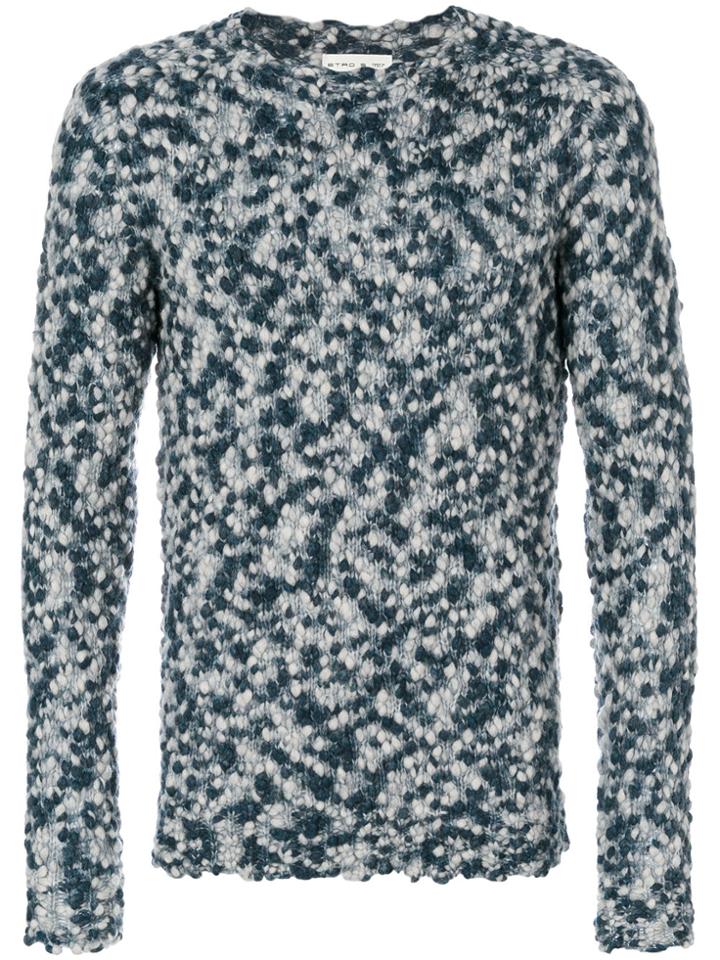 Etro Bicolour Jumper - Blue