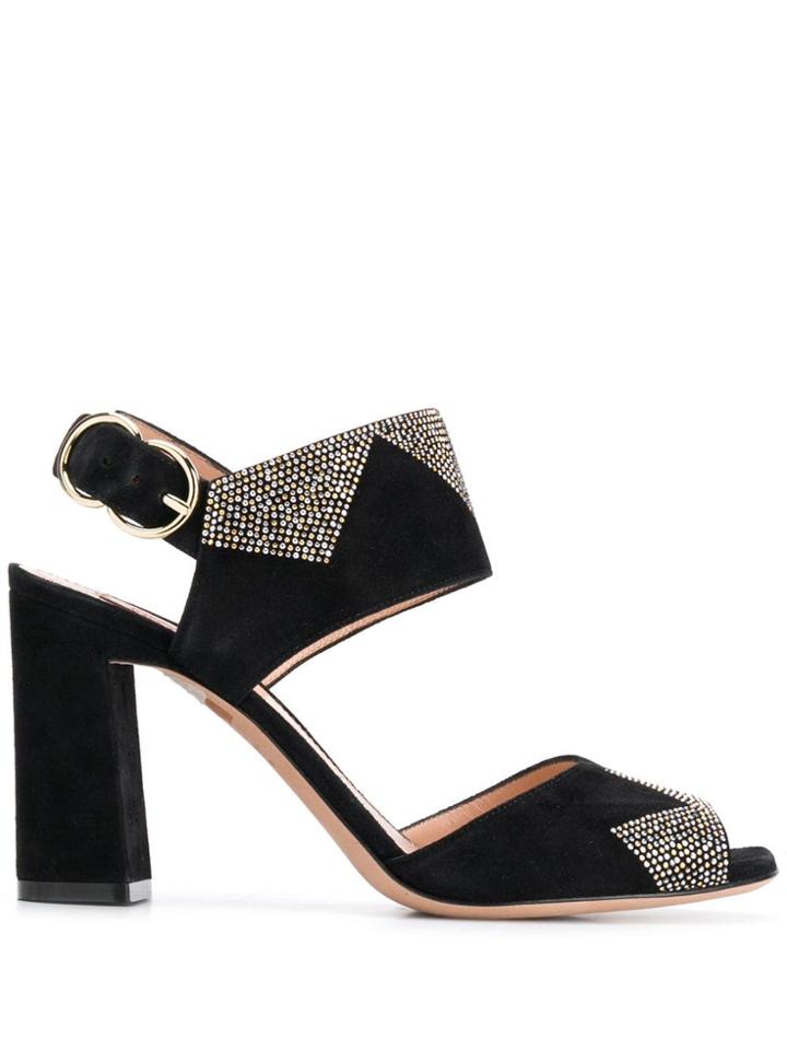 Bally Blake Studded Block Heel Sandals - Black