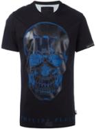 Philipp Plein 'on Fire' T-shirt, Men's, Size: Large, Black, Cotton