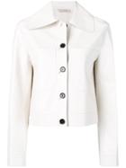 Nina Ricci Boxy-fit Leather Jacket - White