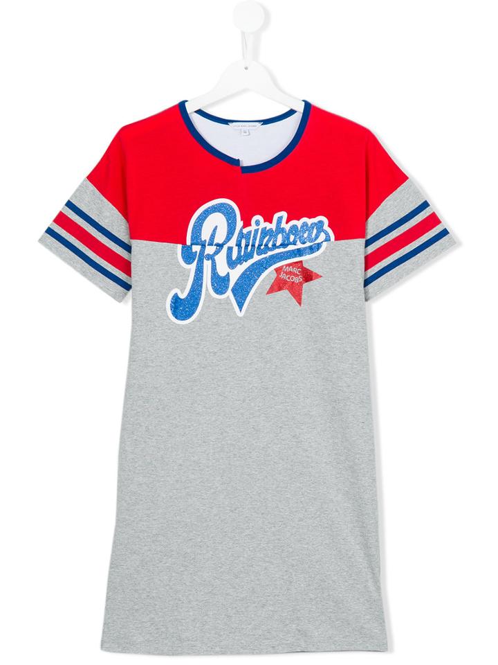 Little Marc Jacobs - Rainbow T-shirt Dress - Kids - Cotton/modal - 14 Yrs, Grey