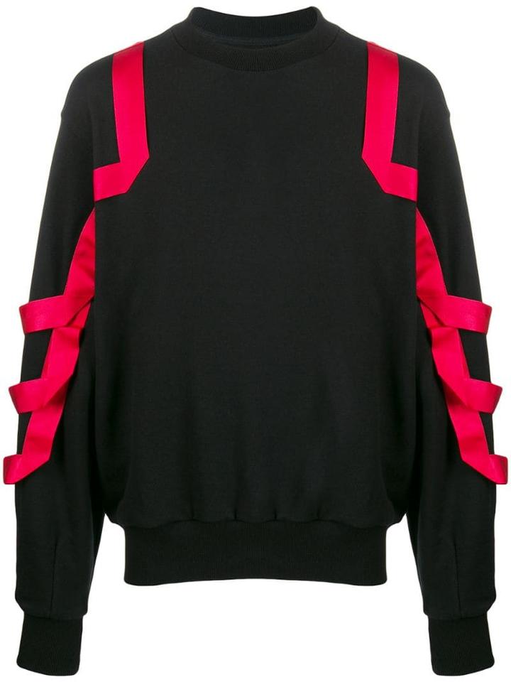 D.gnak Web Detail Sweater - Black