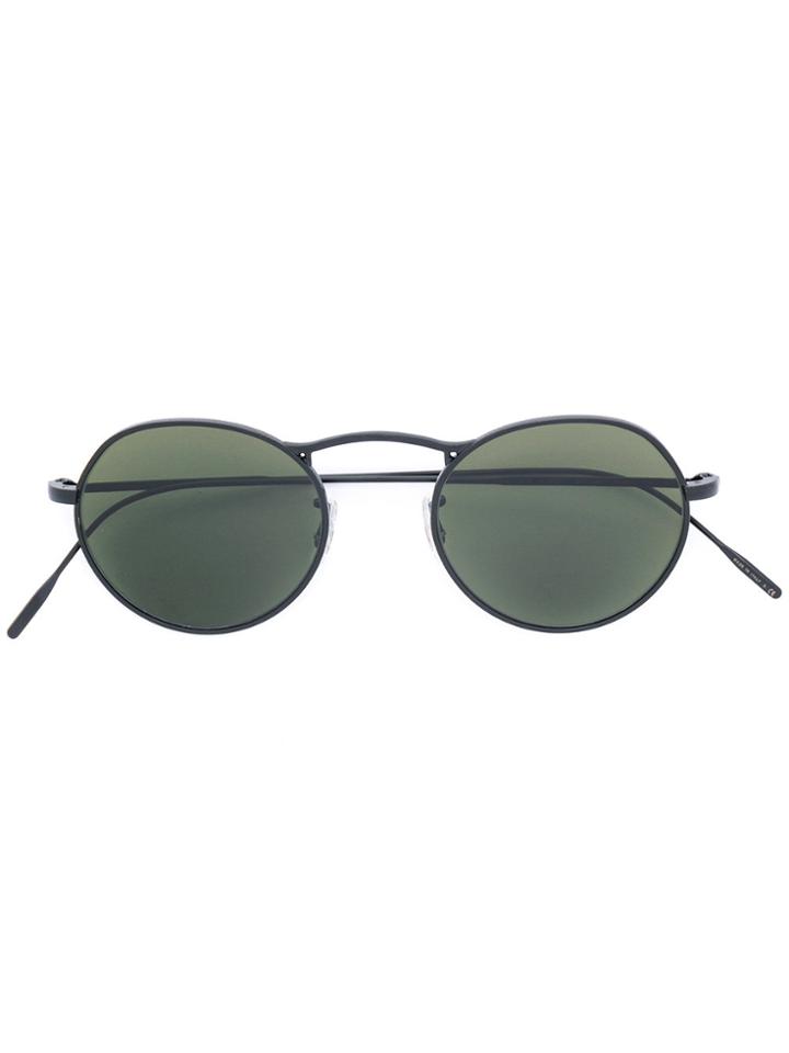 Oliver Peoples M-4 30th Round Frame Sunglasses - Black