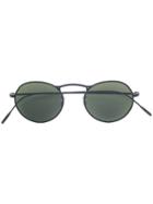 Oliver Peoples M-4 30th Round Frame Sunglasses - Black