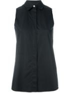 Mm6 Maison Margiela Sleeveless Shirt, Women's, Size: 40, Black, Cotton