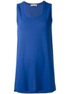 Le Tricot Perugia - Classic Blouse - Women - Polyamide/spandex/elastane/viscose - Xxl, Blue, Polyamide/spandex/elastane/viscose