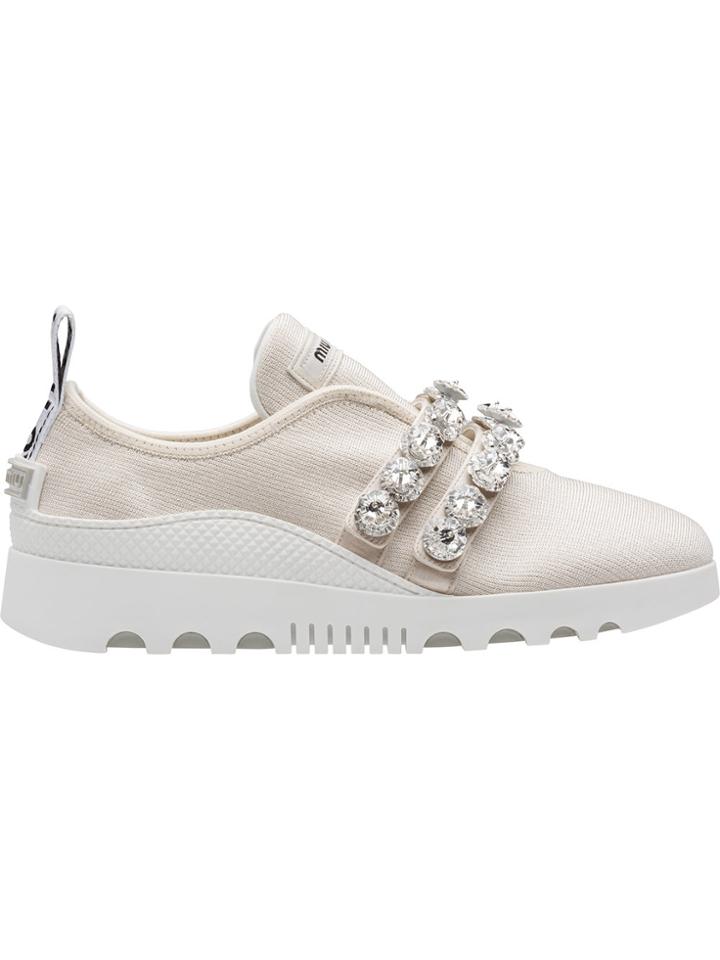 Miu Miu Slip-on Sneakers - Metallic