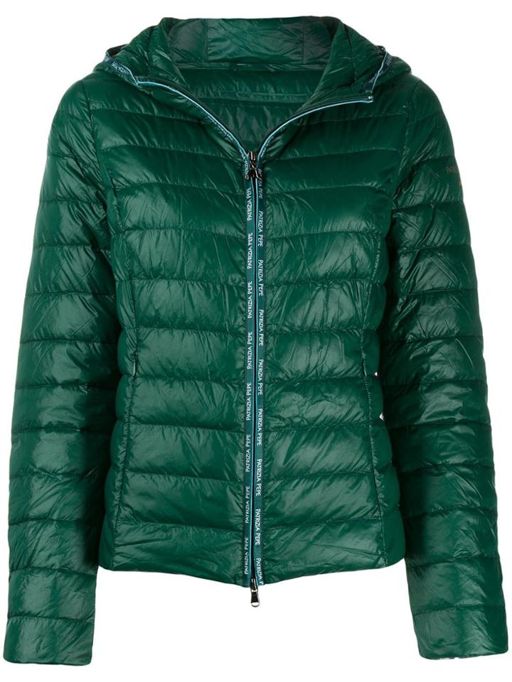Patrizia Pepe Hooded Puffer Jacket - Green