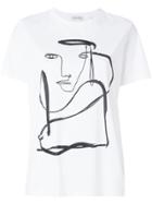 Les Coyotes De Paris Abstract Print T-shirt - White