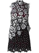 Self-portrait 'millie' Lace Dress, Women's, Size: 10, Black, Polyester/cotton