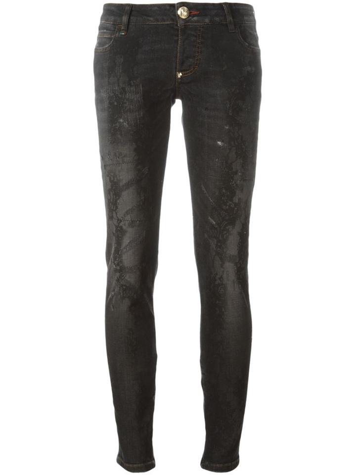 Philipp Plein Skinny Bitch Cause Jeans, Women's, Size: 27, Black, Cotton/spandex/elastane/polyester