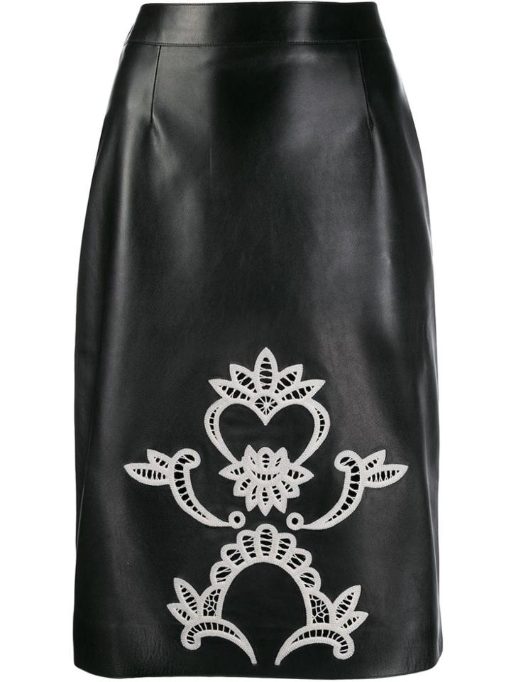 Alexander Mcqueen Knee Length Pencil Skirt - Black