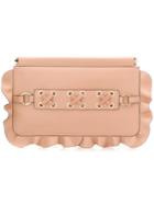 Red Valentino Red(v) Ruffle Trim Clutch - Pink
