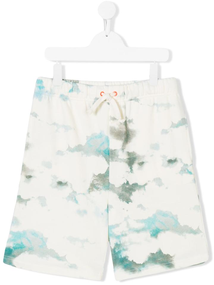 Stella Mccartney Kids Wiley Cloud Print Shorts - Nude & Neutrals