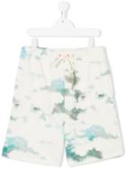 Stella Mccartney Kids Wiley Cloud Print Shorts - Nude & Neutrals