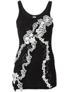 Antonio Marras Embroidered Tank Top - Black