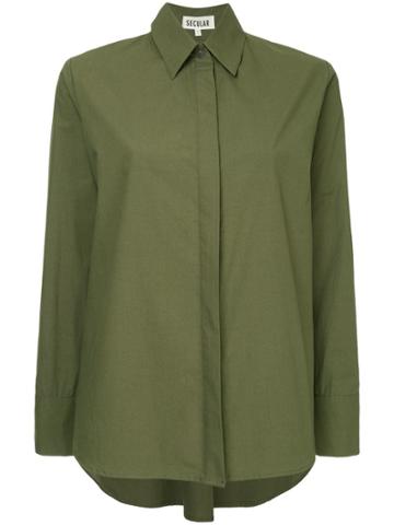 Secular. Lab Loose Fit Long Sleeved Shirt - Green