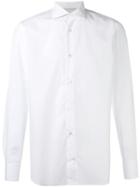 Eleventy Long-sleeve Shirt, Men's, Size: 40, White, Cotton