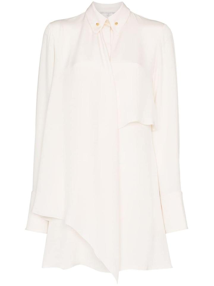Stella Mccartney Pin-collar Shirt Dress - White