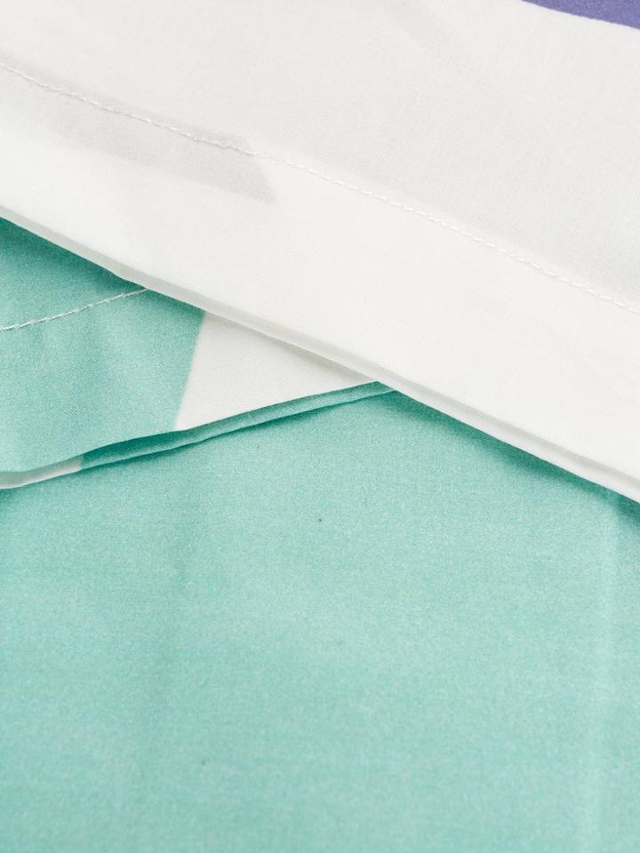 Paterson. Printed Short-sleeved Shirt - Blue