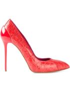 Alexander Mcqueen Pointed Toe Pumps, Women's, Size: 41, Red, Leather