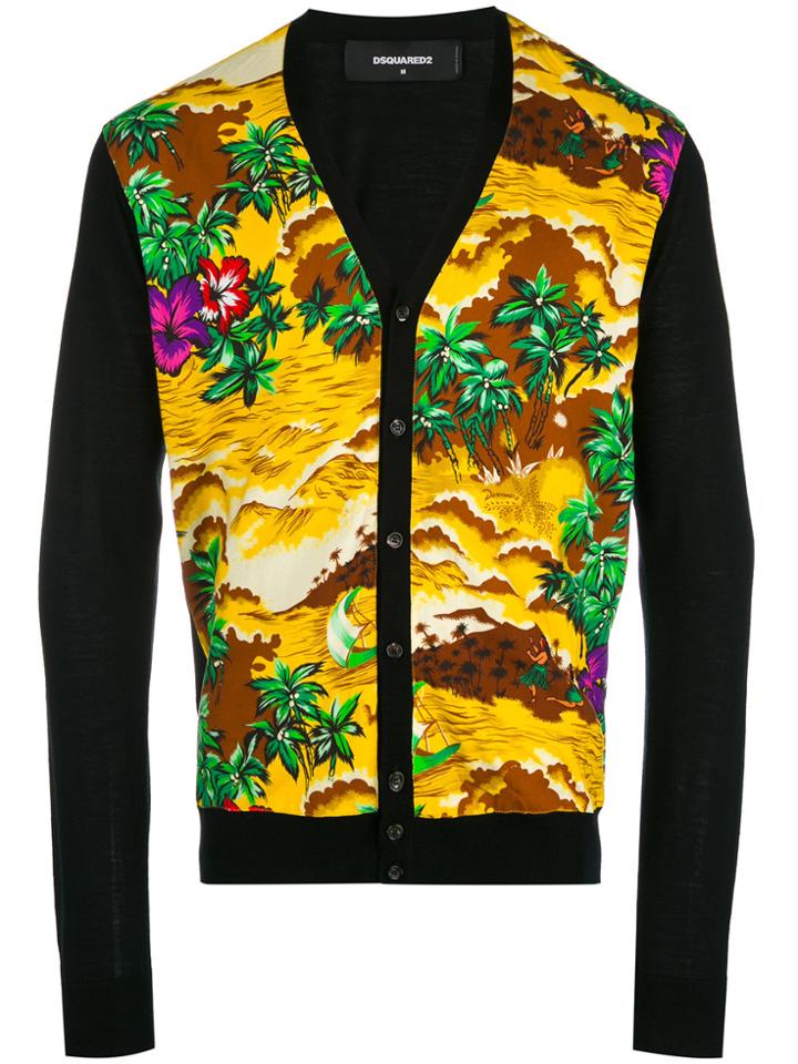 Dsquared2 Novelty Print Cardigan - Black