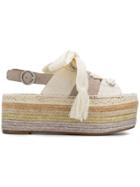 Chloé Stacked Sole Espadrilles - White