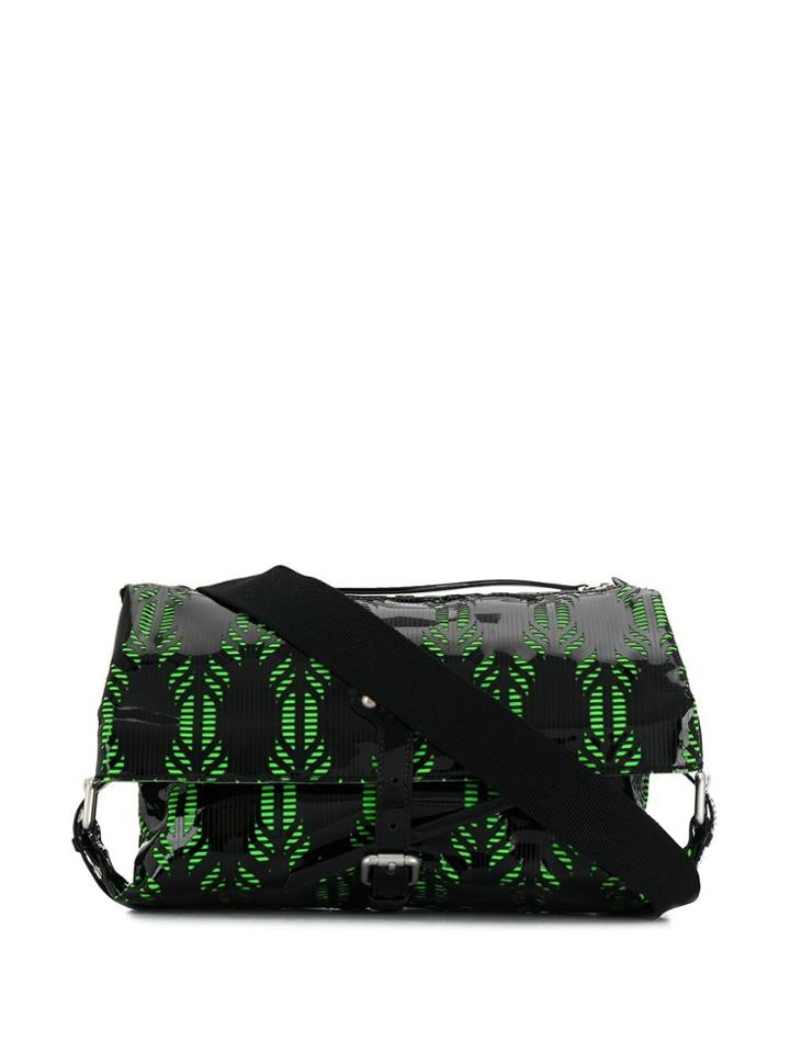 Maison Margiela Graphic Print Shoulder Bag - Black