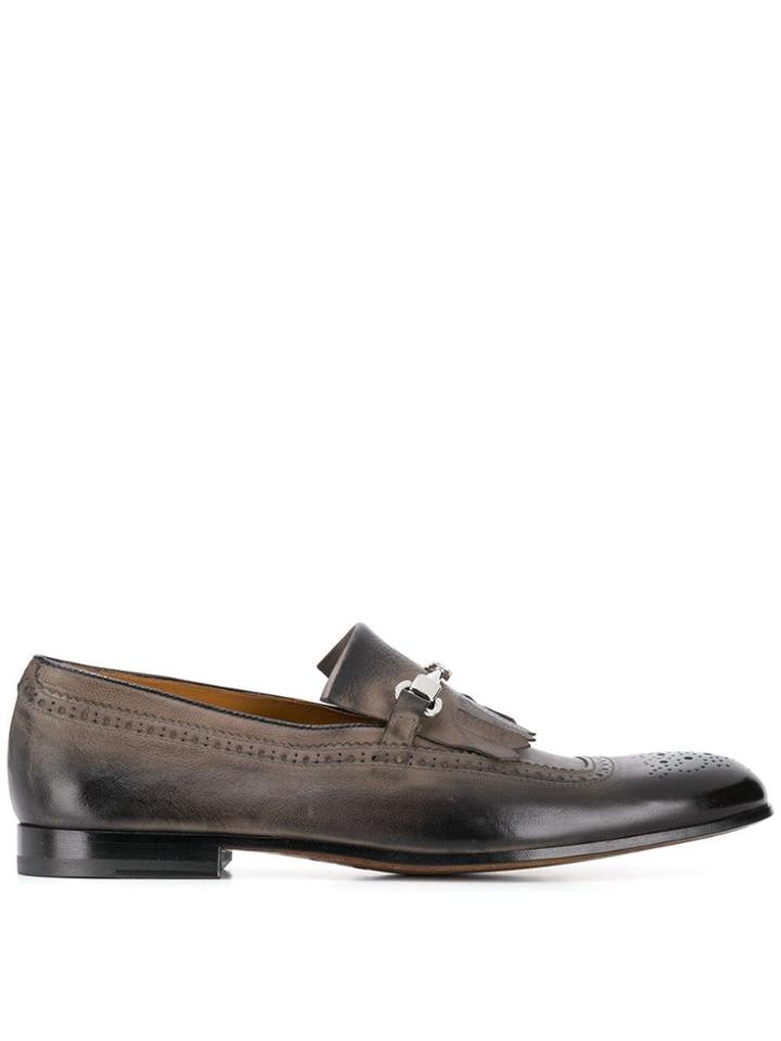 Doucal's Classic Horsebit Loafers - Grey