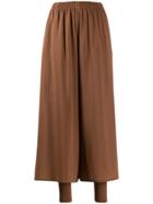 Max Mara Cropped Flared Trousers - Brown