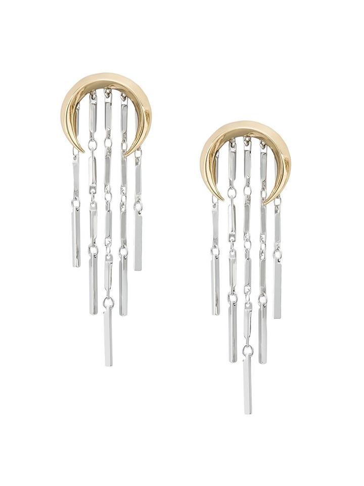 Eddie Borgo Crescent Chandelier Earrings