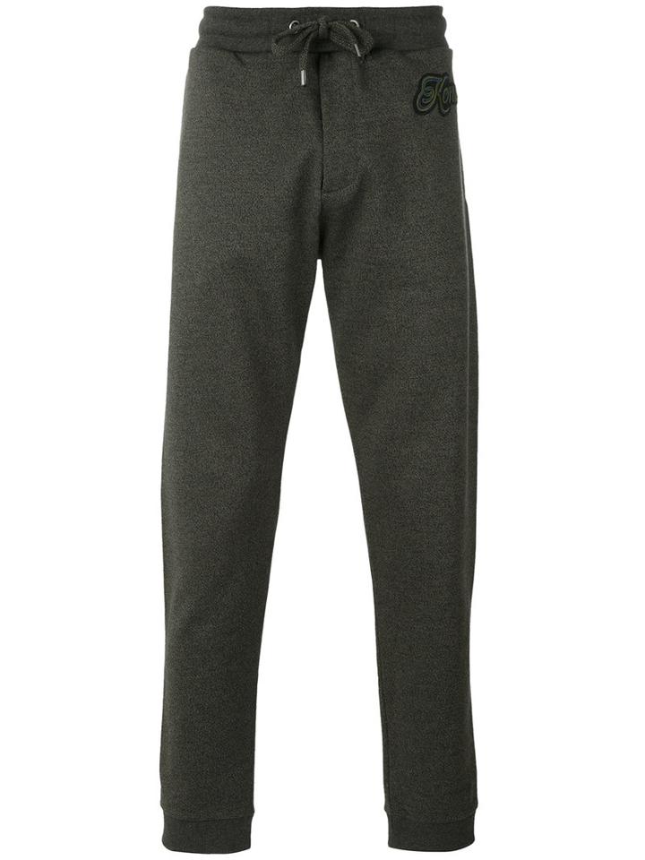 Kenzo - Kenzo Lyrics Track Pants - Men - Cotton - M, Green, Cotton