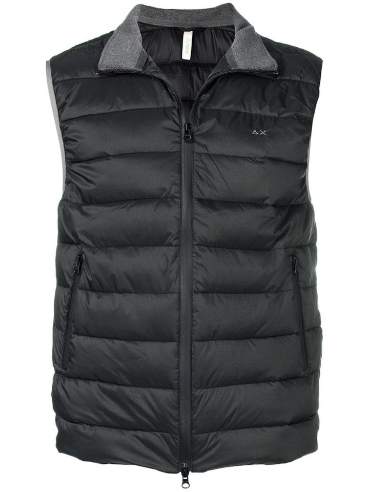 Sun 68 Padded Gilet Jacket - Black