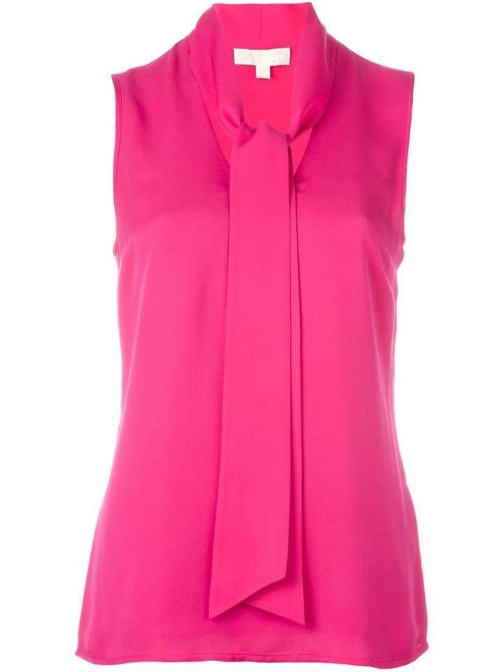 Michael Michael Kors Sleeveless Pussy Bow Top