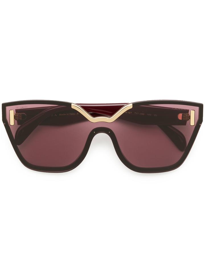 Prada Eyewear Oversized Sunglasses - Red