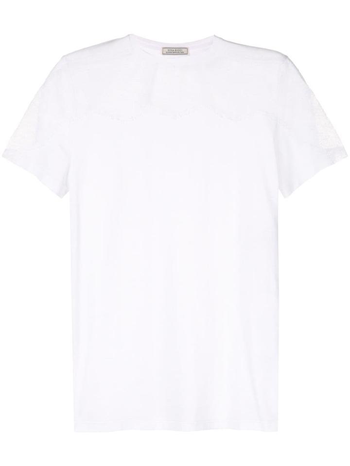 Nina Ricci Lace Panel T-shirt - White