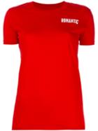 Wood Wood 'romantic' Chest Print T-shirt, Women's, Size: Large, Red, Cotton