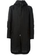 The Viridi-anne Hooded Coat, Men's, Size: 3, Black, Ramie