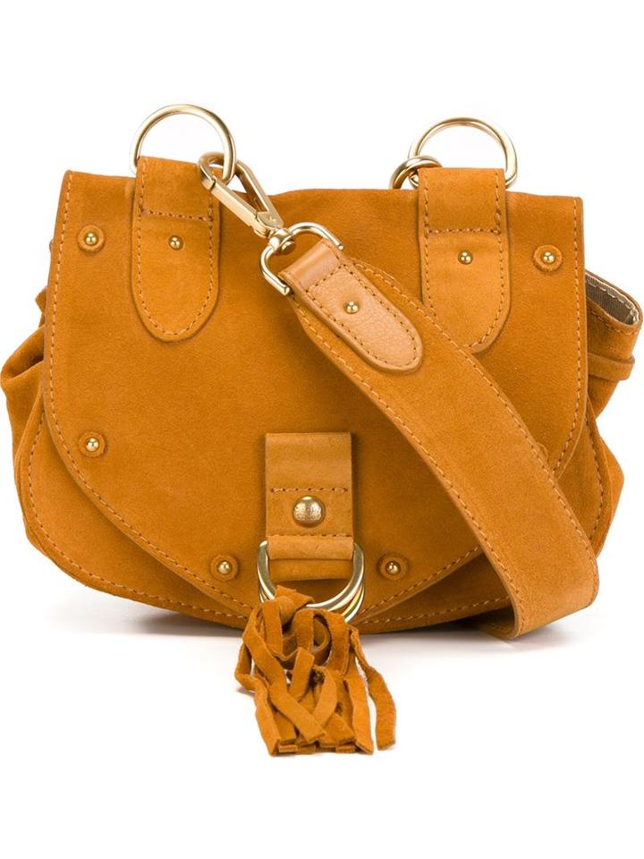 See By Chloé Small Collins Crossbody Bag, Women's, Nude/neutrals, Suede