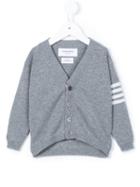 Thom Browne Kids V-neck Cardigan, Boy's, Size: 18-24 Mth, Grey