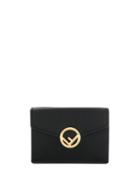 Fendi Compact F Tri-fold Wallet - Black