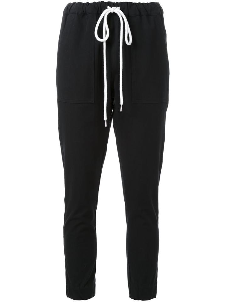 Bassike Utility Pants, Women's, Size: 6, Black, Cotton/elastodiene