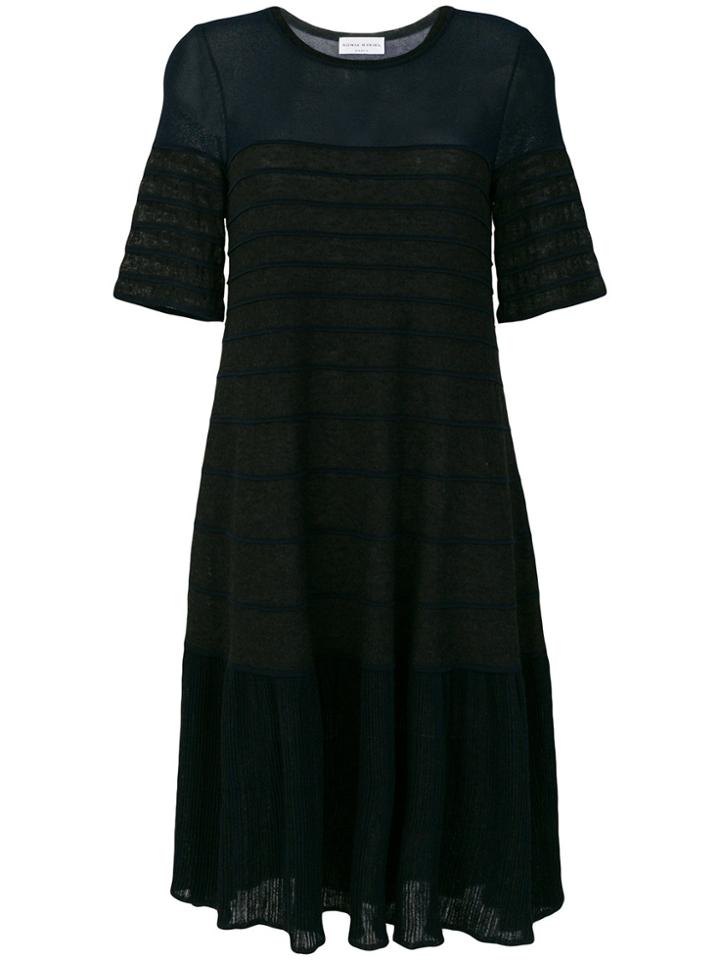 Sonia Rykiel Ribbed Flared Dress - Blue