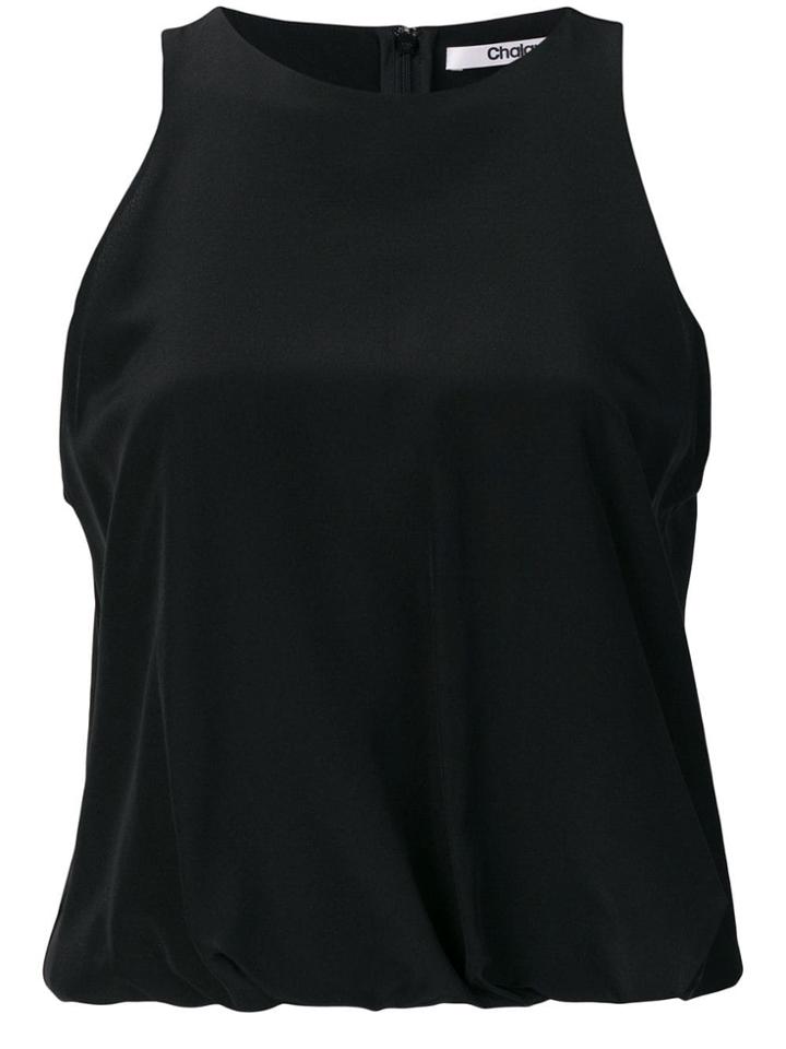 Chalayan Draped Hem Blouse - Black